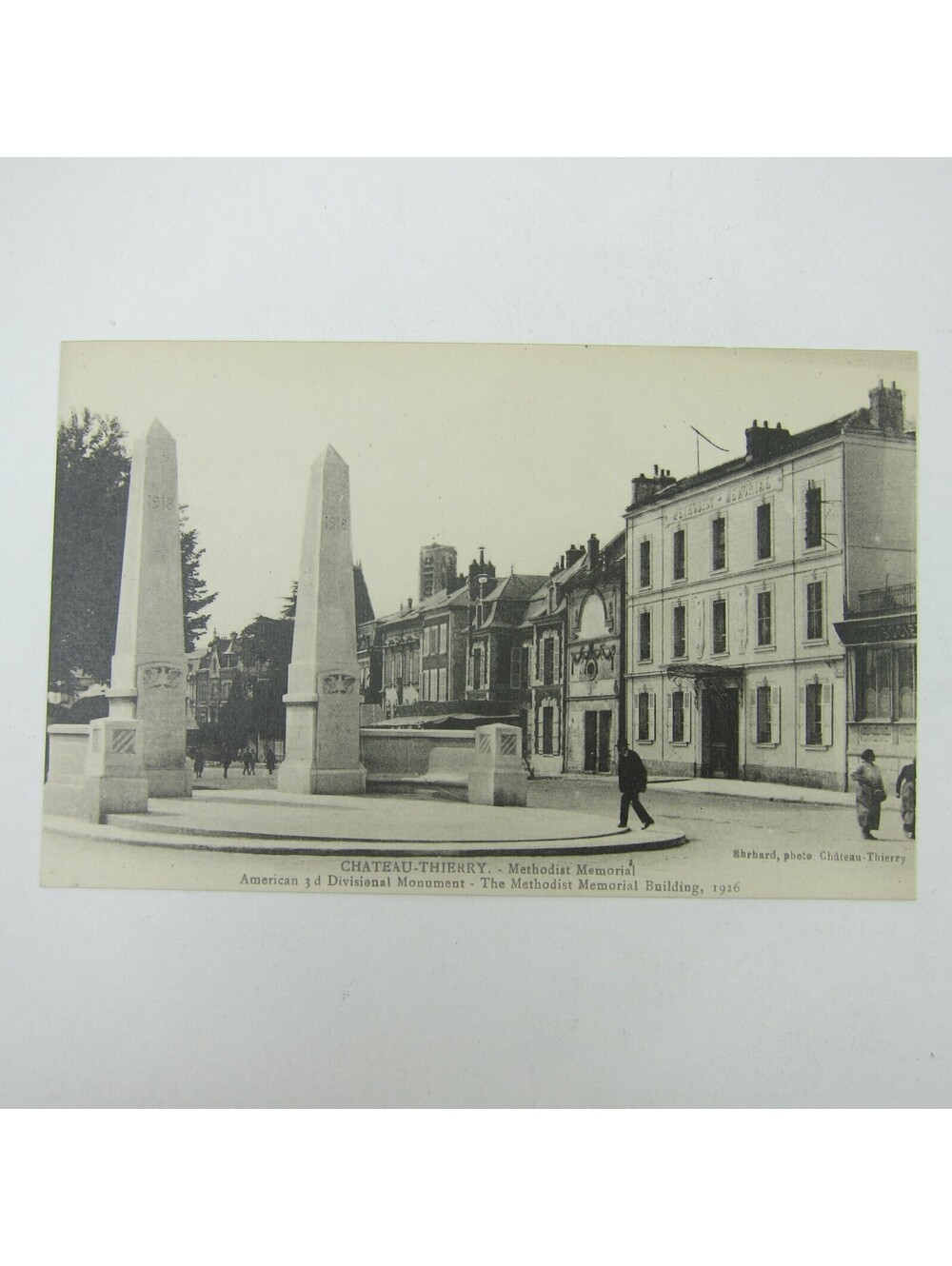 Postcard France Chateau Thierry Methodist Memorial Building in 1926 Antique